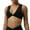 Black Everyday bra for women, variant on ATOYSOY Sports Padded Everyday Bra Wireless Triangle Bralette Bra Breathable Push Up Underwear Workout Running Gym Yoga Girls Teens Crop Tops Camisoles Comfy Bra Black