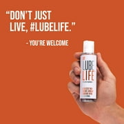 LUBELIFE Ultra Slick Thick Silicone Personal Lubricant, Long-Lasting Water Resistant Lube, 4 fl oz