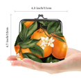 thumbnail image 2 of Tangerine Stylish Travel Wallet - 0.7 Microfiber Zinc Alloy Jaws Coin Purse, 4.3x4.7 in/11x12 cm, 2 of 7