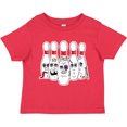 thumbnail image 3 of Inktastic Beat Up Bowling Pins Boys or Girls Toddler T-Shirt, 3 of 5