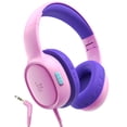 thumbnail image 1 of Auriculares Tronsmart KH01 para niños, plegables, con volumen de seguridad, color rosa, 1 of 8
