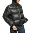 thumbnail image 2 of LIaqionyy Womens Coats Jacket Cropped Zip up Quilted Warm Jackets Outerwear Winter Clothes with Pocket, 2 of 3