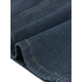 thumbnail image 5 of DARING DIVA Women's Denim Split Back Pockets Midi Jean Skirts XL Black Blue, 5 of 6