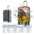 thumbnail image 6 of Naloa Horse Sunflowers Elastic Suitcase Protector, Travel Suitcase Protector Cover Fits 18-32in Suitcase - X-Large, 6 of 9