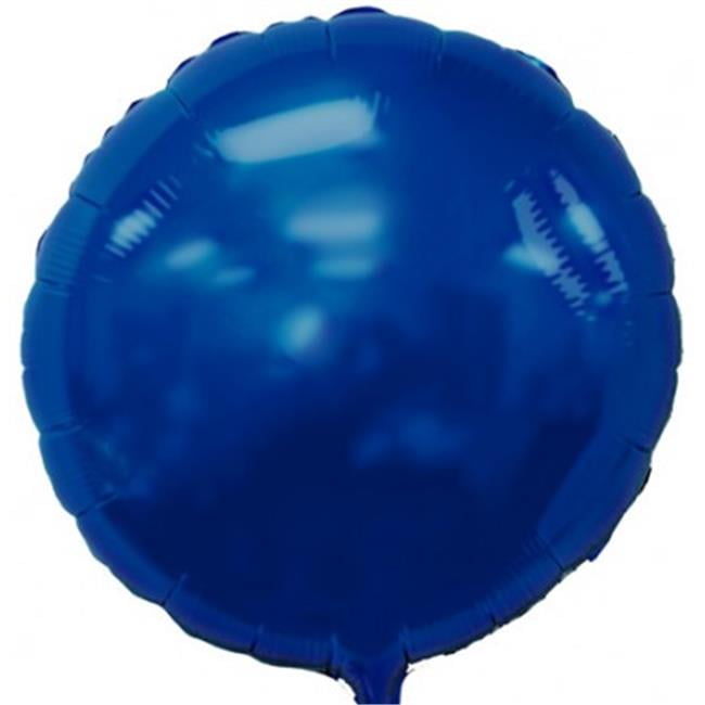 Balloons and Weights 2460 18 Inch Round Foil Mylar Balloons Navy Blue