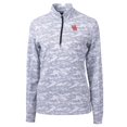 thumbnail image 2 of Women's Cutter & Buck Charcoal Houston Cougars Traverse Camo Quarter-Zip Pullover Top, 2 of 3