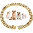 thumbnail image 1 of Collares Personalizados Para Perros Y Gatos, Cadena Dorada C, 1 of 1