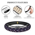 thumbnail image 6 of Haiem Love Wine Print Steering Wheel Cover 15 Inches for Women Men, Neoprene Anti-Slip Cute Car Steering Wheel Grip Wrap Car Accessories Protective Case Cover, 6 of 8