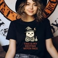 thumbnail image 3 of This Is My Resting Witch Face Graphic Tee Funny Cartoon Shirt, Gold, Size XL, 3 of 6