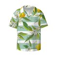 thumbnail image 3 of Goofa Lemon Printed Men's Casual Short-sleeved Shirt,Lightweight Breathable Button-down,Summer Casual men's top,Versatile Fashion shirt-4X-Large, 3 of 7