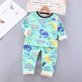 thumbnail image 2 of HIPYLO Pajamas for Boys Size 10-12 Kids Onesie Pajamas Newborn Boy Clothes Size 4t Boys Clothes Fleece Sleepers Baby Bodysuit Teen Robe, Green 4-5 Years, 2 of 3