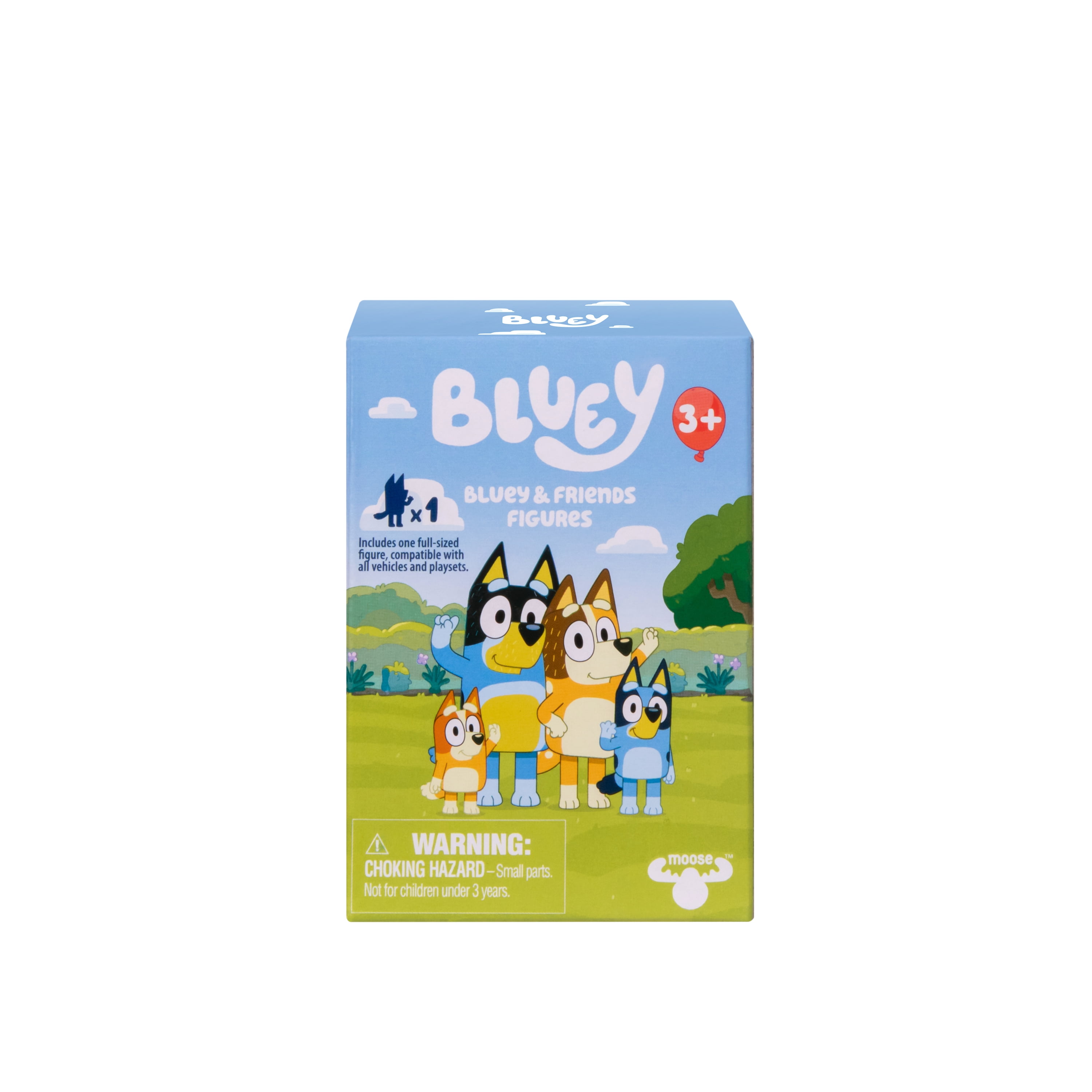 (2 pack) Bluey & Friends Figures, One 2.5-3 inch Figure, Toys for Kids 3-6 Years, Styles May Vary
