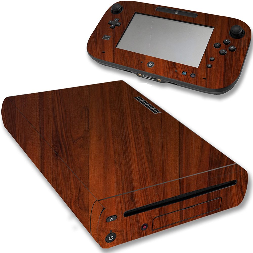 VWAQ Wii U Wood Skins Nintendo Wii U Console Woodgrain Skin Decal VWAQ
