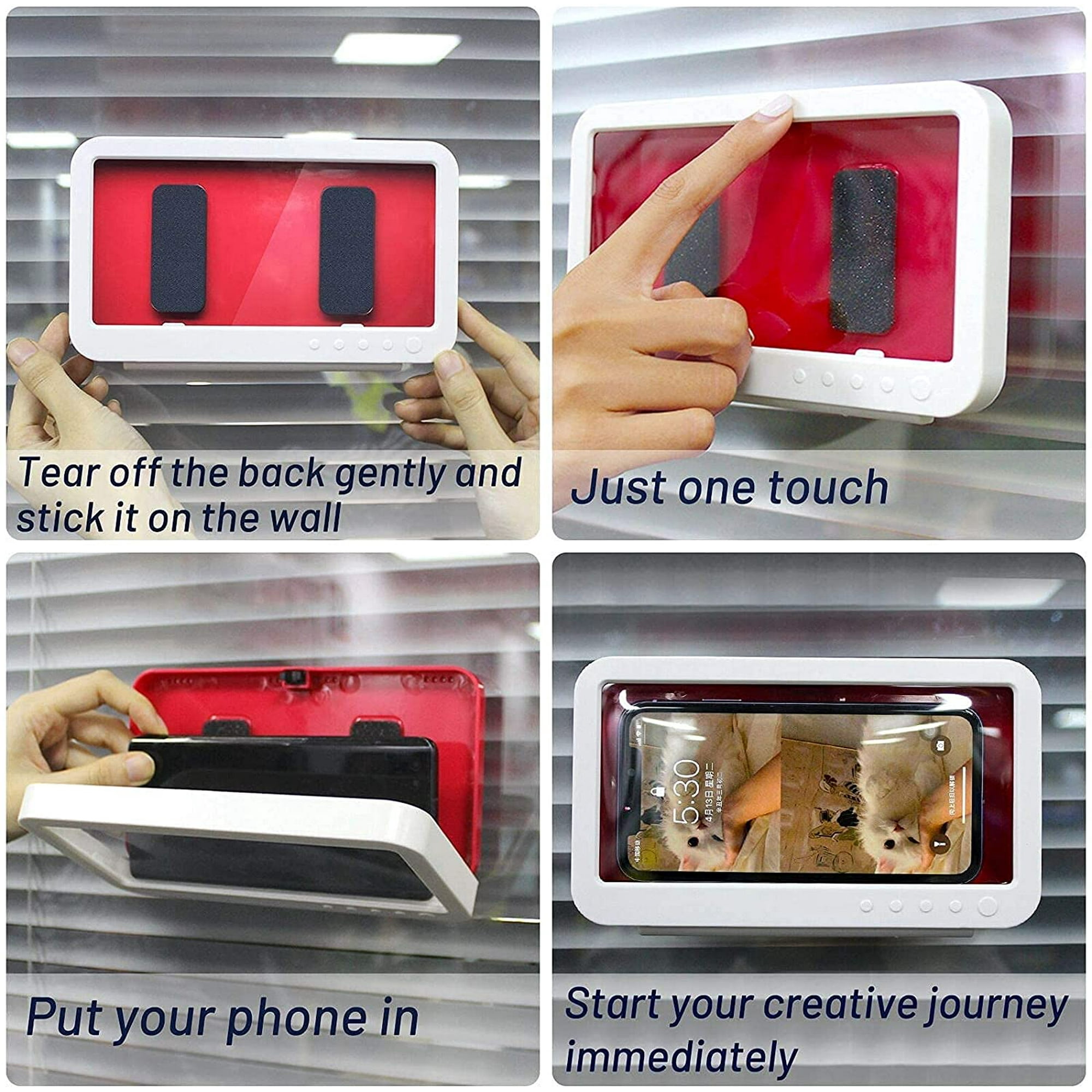 Shower Phone Holder,360° Rotation Bathroom Waterproof Phone Case - Main Image