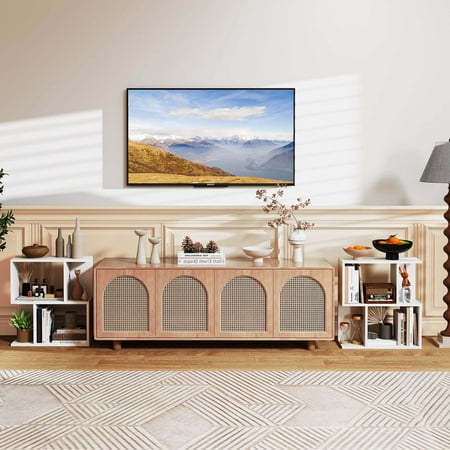 Costway 1 PCS 3-Tier Bookshelf Geometric Bookcase Side Table with Open Storage Display Shelf - White