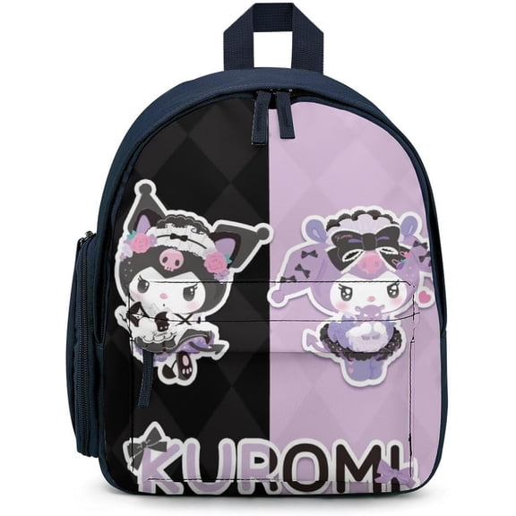Kuromi Backpack School Bag Cute Lightweigh Back to School Rucksack Bag As Gift