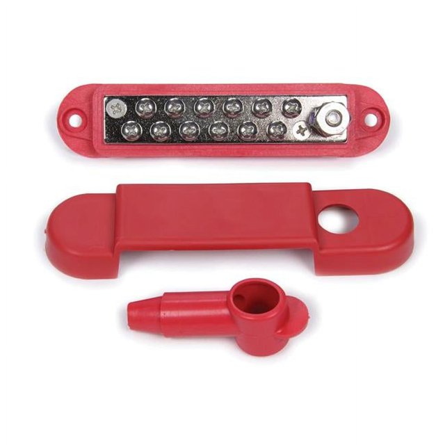 Allstar Performance ALL76170 Terminal Block Buss Bar, Red