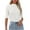 White, variant on Pincandy Womens Tops Dressy Casual Mock Turtleneck Business Short Sleeve T Shirts Going Out Tops 2025