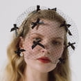 thumbnail image 3 of Adjustable Mesh Birdcage Veil Hairband For Weddings Halloween Costume Accessorie, 3 of 7
