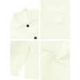 thumbnail image 6 of Unique Bargains Men's Trench Coat Lightweight Single Breasted Jacket Overcoat M White, 6 of 6