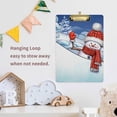 thumbnail image 4 of FMSHPON Christmas Snowman Hello Winter Clipboard Hardboard Wood Nursing Clip Board and Pull for Standard A4 Letter 13x9 inches, 4 of 4