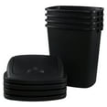 thumbnail image 7 of 10 Gallon Plastic Kitchen Waste Bin with Swing Top, Set of 4 Plastic Tall Garbage Bin with Swing Lid, Black, 7 of 7