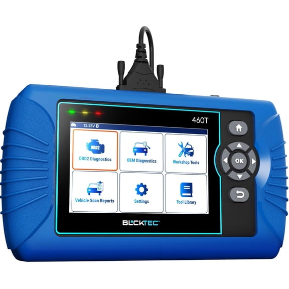 460T OBD2 Scanner Car Code Reader Engine ABS SRS Transmission Diagnostic Tool, 12 Reset Services, Oil/TPMS/EPB/BMS/SAS/DPF/Throttle Reset, Bleeding, Battery Test, Auto VIN, Free Update