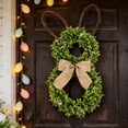 thumbnail image 2 of ZHUER Easter Farmhouse Bunny Wreath Decoration for Front Door Home Window Wall Hanging , 1PC,  9.84", 2 of 8