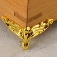thumbnail image 4 of Antique Corner Protectors 10pcs Retro Wooden Box Leg Support Covers Decoration, 4 of 6