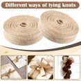 thumbnail image 3 of VEGCOO 4-Roll Jute Ribbon Set - 2cm x 10M Natural Burlap for Gift Wrapping, Wedding & Christmas Decor, 3 of 7