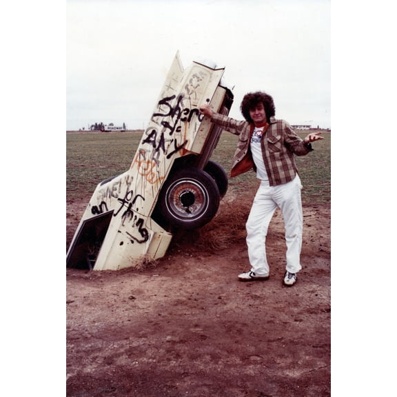 Cadillac Ranch Poster Vintage Photo 1975 24inx36in Art Poster 24x36 Square Adults Best Posters