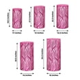 thumbnail image 3 of Efavormart Set of 5 Fuchsia Silver Wave Mesh Cylinder Display Box Stand Covers With Embroidered Sequins, Premium Pedestal Pillar Prop Covers, 3 of 5