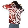thumbnail image 5 of Attack On Titan Men's Hoodie With Color Drawstrings Sweatshirt Hooded Pullover Print Winter Coat Jacket Xx-Large, 5 of 9
