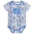 thumbnail image 4 of Newborn Carolina Blue North Carolina Tar Heels Sunday Comics 3-Pack Bodysuit Set, 4 of 4