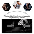 thumbnail image 4 of OUNONA Steel Rubber Coated Dumbbell Grip Rod 1Set for Unilateral Limb Workout, 4 of 7