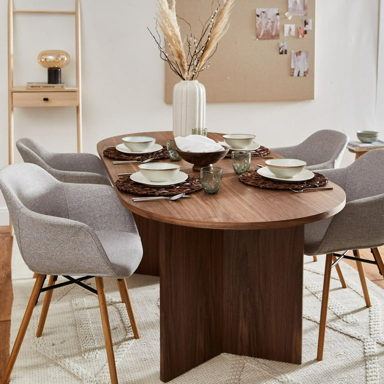 Rustic walnut dining chairs sale