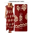 thumbnail image 3 of DOKOTOO Womens Jumpsuits Retro Boho Print Casual Fit Wide Leg Jumpsuits and Rompers with Pockets Lightweight Playsuits, 3 of 8
