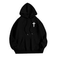 thumbnail image 2 of SIYUDAN Womens Sweatshirt Hoodies Jesus Loves You Hoodies Letter Print Sweatshirt Oversized Pullover Hoodie Sweatshirt Fall Hoodies For Women Clothes For Women, 2 of 4