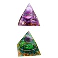 thumbnail image 1 of 2 Figuras Decorativas de de Orgón de Amatista, Artículos de Decoración de Cristales Macarena Pirámide de amatista, 1 of 8