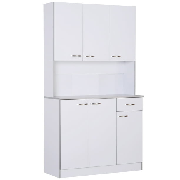 Homcom 71 Modern Freestanding Kitchen Buffet Hutch With Server