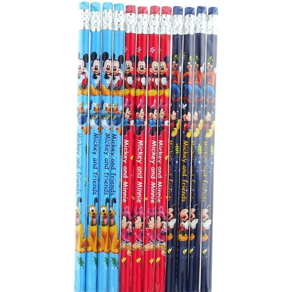 Disney Mickey and Friends, HB, Assorted Colors, 12 Count