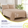 thumbnail image 3 of Juego de sábanas Sweet Home Collection California King Taupe, 3 of 6