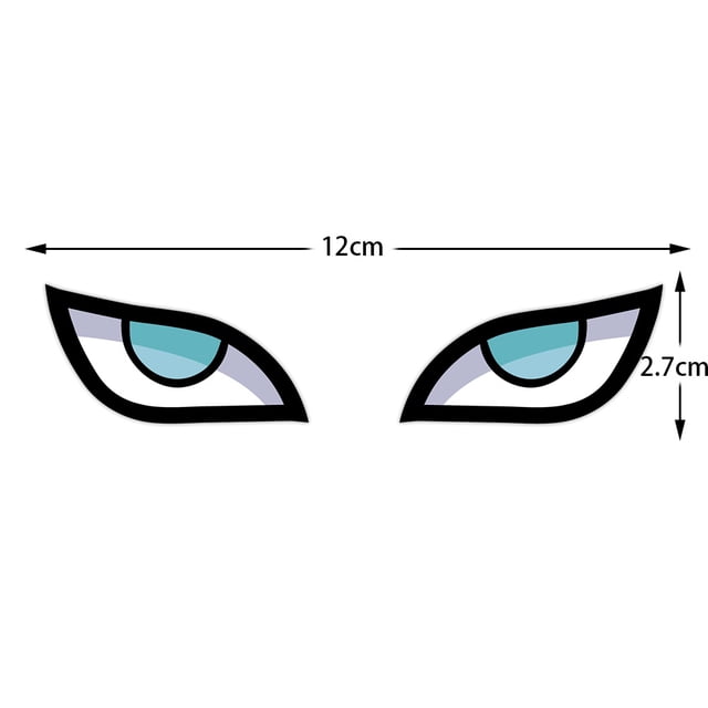 Pegatinas Divertidas De Ojos De Demonio Reflectantes Para Motocicleta Calcomanía De Dibujos Animados Para El Cuerpo Decoración Impermeable Accesorio De Estilo De