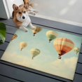 thumbnail image 5 of Hot Air Balloon Flying Bathroom Rug Washable 2x3 Entryway Rug Non Slip Vintage Modern Balloon Front Door Mat Low Pile Indoor Doormat Throw Floor Carpet for Kitchen Bedroom Entrance, 5 of 8