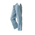 thumbnail image 3 of Women Casual Lightweight Elastic Waist Pants with Pockets Cotton Linen Cropped Pants Loose Solid Color Trousers by Yigetop Light blue S, 3 of 5