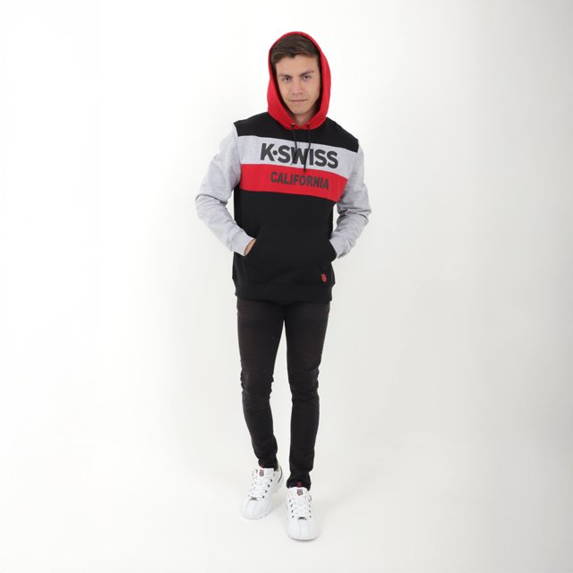 Sudadera K-Swiss HUDIE Para Hombre Color Negro