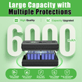 thumbnail image 3 of 1 Pack 80V 6.0Ah Replacement for Greenworks 80V Battery Compatible with Greenworks Battery Fit for Greenworks Battery 80V GBA80400 GBA80250 GBA80200 6000mAh High Capacity Power Tools, 3 of 7