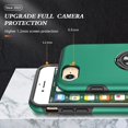 thumbnail image 4 of Case for iPhone 7 Plus iPhone 8 Plus,Dual Layer Hard Military Case with 360 Degree Ring Stand Silicone Bumper Shockproof Protective Case (Camera Protection) Magnetic Car Holder Cover-Green, 4 of 14