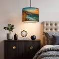 thumbnail image 5 of Linen Drum Lampshades Coastline Central California Dusk 13"x13"x10" Light Shade for Table Lamps Floor Lamp Shades Lampshade Replacement Assembly Required, 5 of 8