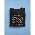 thumbnail image 3 of Love Love Love Love Sweatshirt Women -GoatDeals Designs, Female Small, 3 of 4